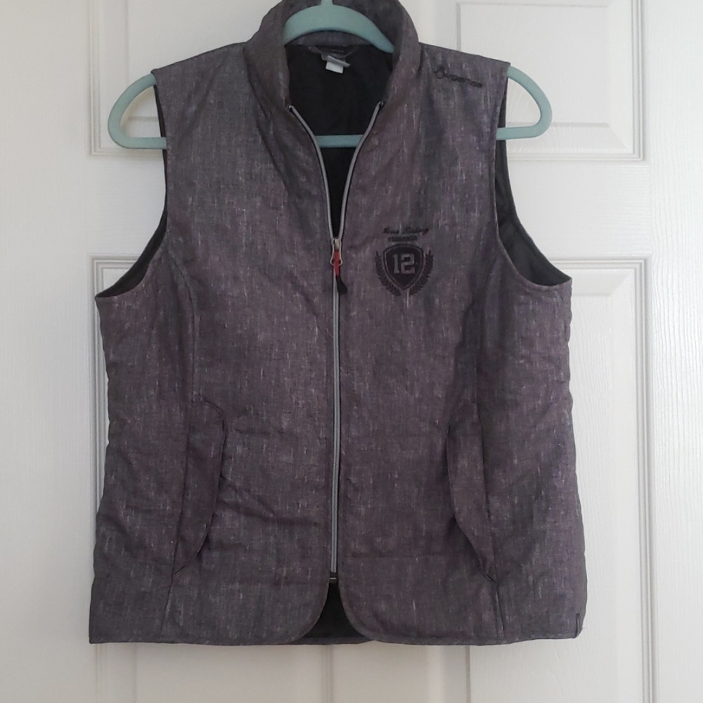 Gray equestrian vest M